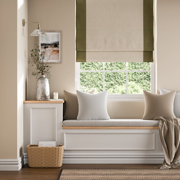 Luna Bordered Easy Chain Blackout Roman Blind - image 1