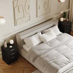 Hayes Set of 2 3 Drawer Bedside Tables - thumbnail 5