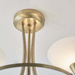 Vogue Cagney 3 Light Semi Flush Ceiling Light - thumbnail 2