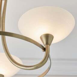 Vogue Cagney 3 Light Semi Flush Ceiling Light - thumbnail 3