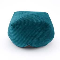 Remy Teal Cord Pouffe - thumbnail 5