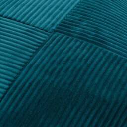 Remy Teal Cord Pouffe - thumbnail 3