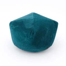 Remy Teal Cord Pouffe - thumbnail 4