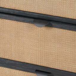 Fiji 4 Drawer Chest, Acacia Wood and Rattan - thumbnail 3