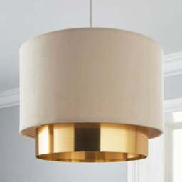 Nesa Two Tier Velvet Lamp Shade - thumbnail 2