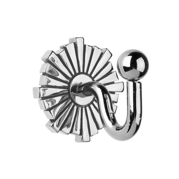 Art Deco Backplate Curtain Tieback Hooks