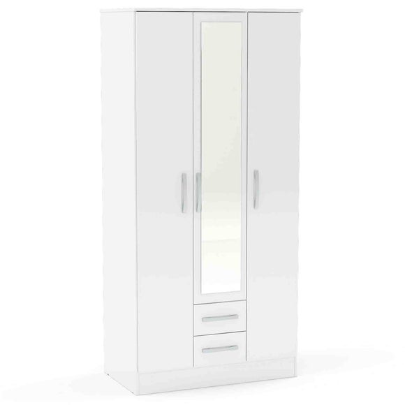 Lynx Triple Wardrobe, Mirrored - image 1
