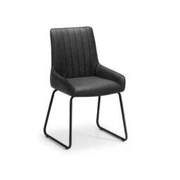 Soho Set Of 2 Dining Chairs, Faux Leather - thumbnail 3