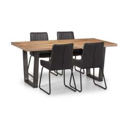 Soho Set Of 2 Dining Chairs, Faux Leather - thumbnail 6