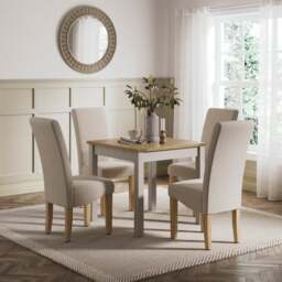Olney Compact 4 Seater Square Dining Table - thumbnail 1