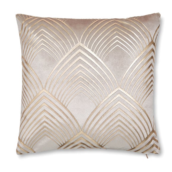 Geo Silver Foil Cushion - image 1
