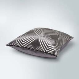 Geo Silver Foil Cushion - thumbnail 3