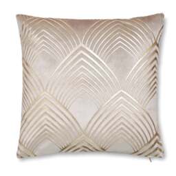 Geo Silver Foil Cushion