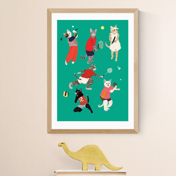 East End Prints Cat Ball Sport Print - image 1