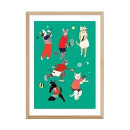 East End Prints Cat Ball Sport Print - thumbnail 2