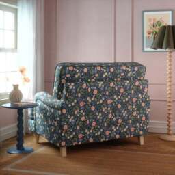 Beatrice II Spring Flowers Fabric Snuggle Chair - thumbnail 2