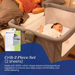 Chicco Next to Me Essential Crib with Mattress Topper and Sheets Bundle - thumbnail 6