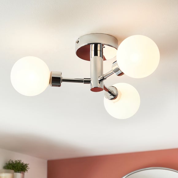Sfera Mid Century 3 Light Bathroom Ceiling Light - image 1