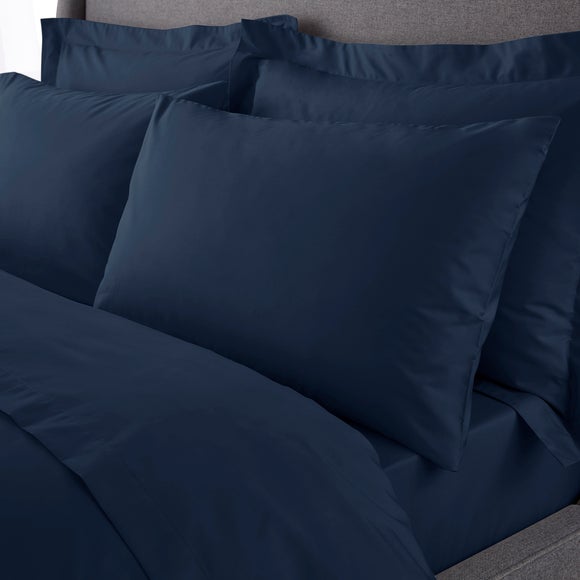 Hotel 230 Thread Count Crisp 100% Cotton Percale Standard Pillowcase Pair - image 1