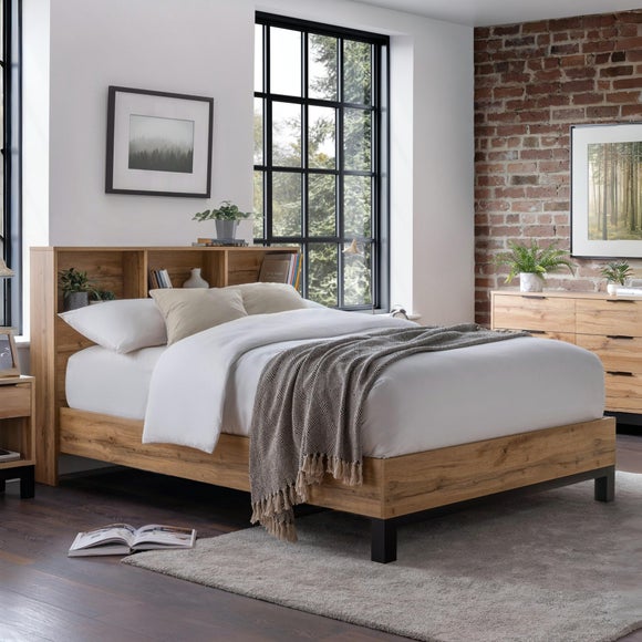Bali Bookcase High Back Bed Frame - image 1