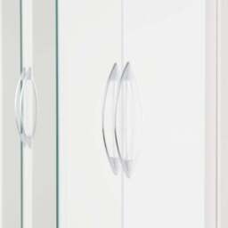 Nevada 4 Door 2 Drawer Wardrobe, Mirrored - thumbnail 6