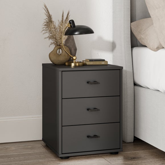 Wiemann Kahla Matt 3 Drawer Bedside Table - image 1