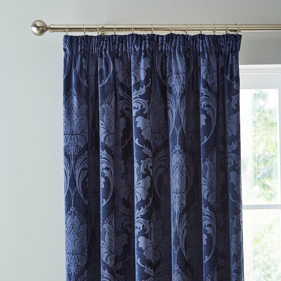Zahra Chenille Jacquard Pencil Pleat Curtains - image 1