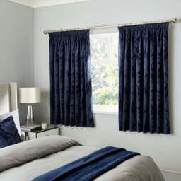 Zahra Chenille Jacquard Pencil Pleat Curtains - thumbnail 5