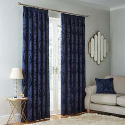 Zahra Chenille Jacquard Pencil Pleat Curtains - thumbnail 2