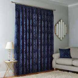 Zahra Chenille Jacquard Pencil Pleat Curtains - thumbnail 4