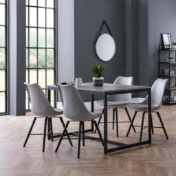 Staten 4 Seater Rectangular Dining Table with 4 Kari Chairs