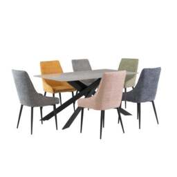 Camilla 6 Seater Dining Table, Sintered Stone - thumbnail 3