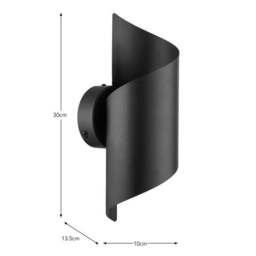 Caden Twist Modern 2 Light Wall Light - thumbnail 5
