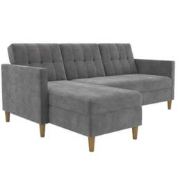 Hartford Chenille Corner Double Sofa Bed - thumbnail 3