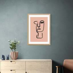 East End Prints Abstract Face Print by Sundry Society - thumbnail 1
