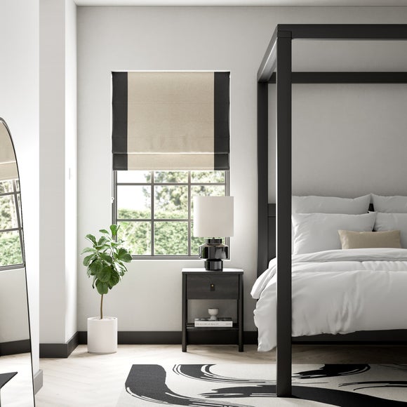 Luna Bordered Easy Chain Blackout Roman Blind - image 1