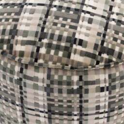 Roxana Cut Velvet Pouffe - thumbnail 4