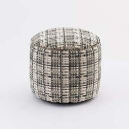 Roxana Cut Velvet Pouffe - thumbnail 3