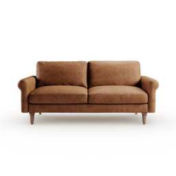 Maeve Compact Faux Leather 3 Seater Sofa - thumbnail 6