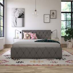Cosmo Living Elizabeth Bed Frame, Linen