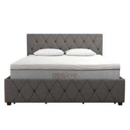 Cosmo Living Elizabeth Bed Frame, Linen - thumbnail 4