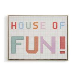 House of Fun Embroidered Wall Art - thumbnail 3