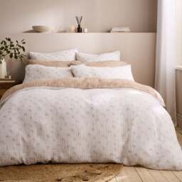 Cotton Muslin Sprig Floral Duvet Cover & Pillowcase Set - thumbnail 1