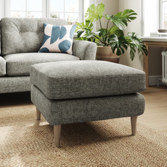 Sven Chunky Chenille Footstool - image 1