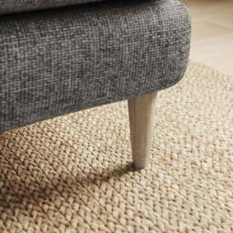 Sven Chunky Chenille Footstool - thumbnail 4