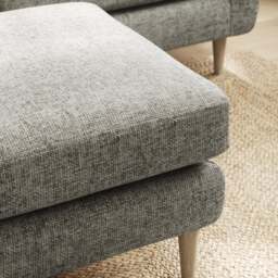 Sven Chunky Chenille Footstool - thumbnail 5