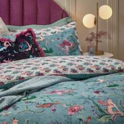 Furn Athena Reversible Duvet Cover and Pillowcase Set - thumbnail 2