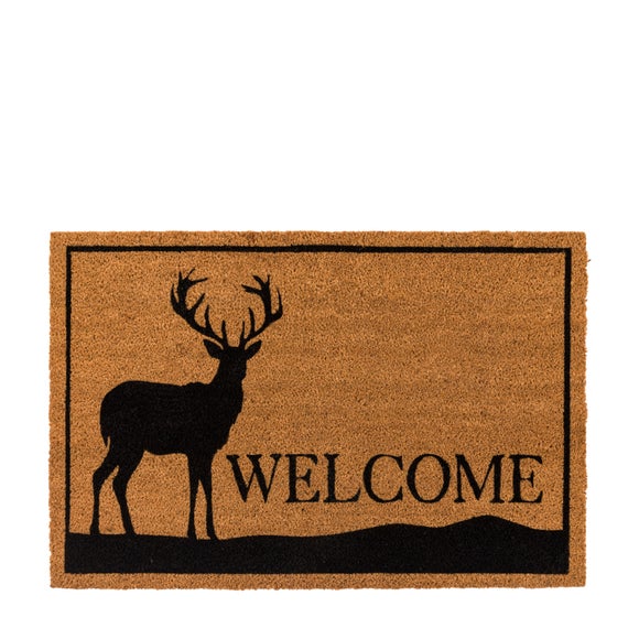 Cedar and Sage Magestic Stag Welcome Coir Doormat - image 1
