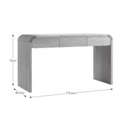 Bennett 2 Drawer Dressing Table with Mirror - thumbnail 6