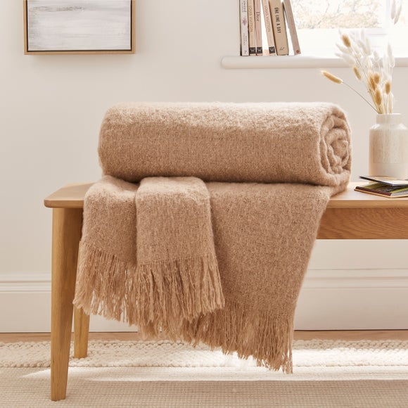 Faux Mohair Throw Blanket 235cm x 235cm - image 1
